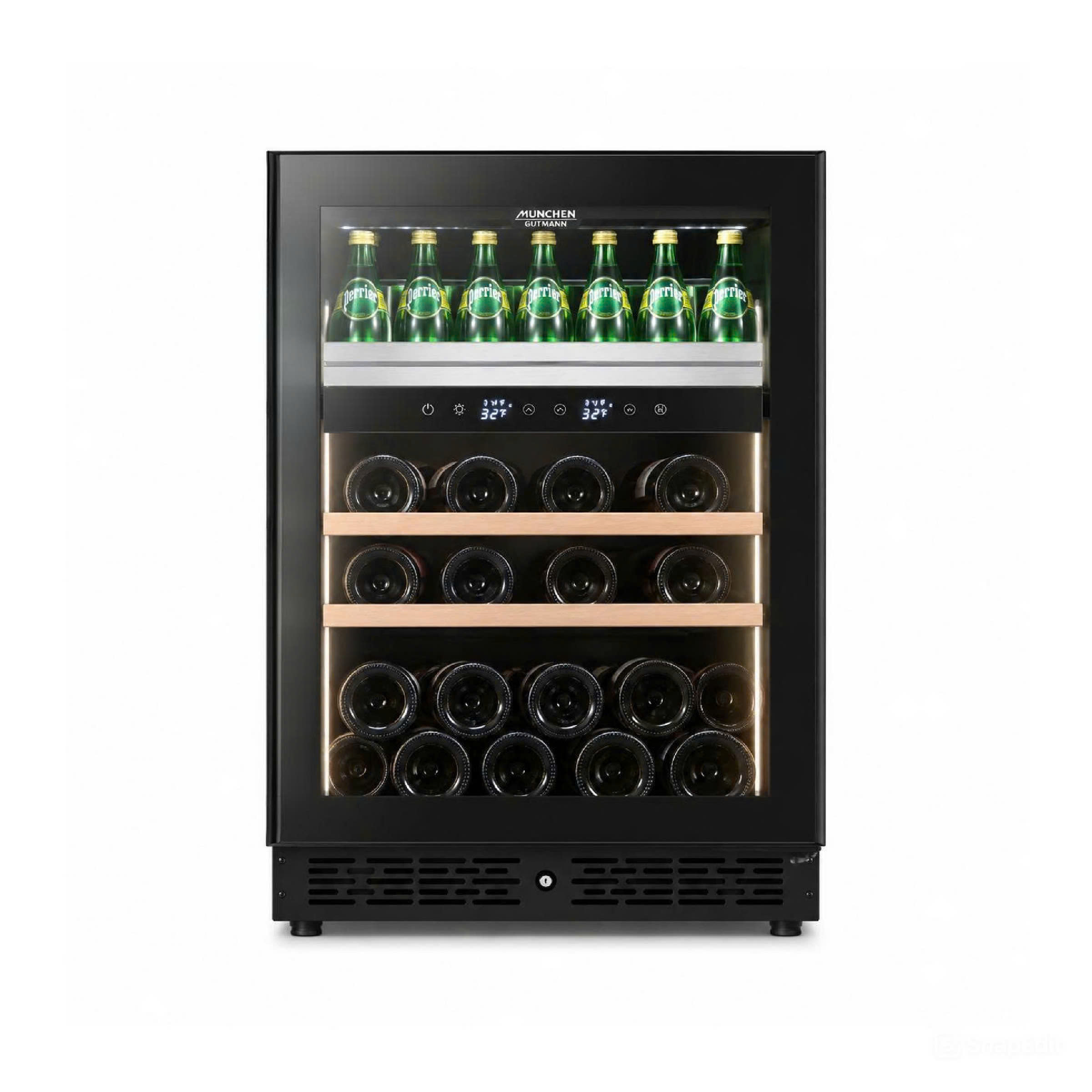Tủ rượu vang kết hợp MWB595DG (nhiệt độ từ 1℃ -~20 chai Standard Bordeaux 750ml & 20 lon bia 500ml)